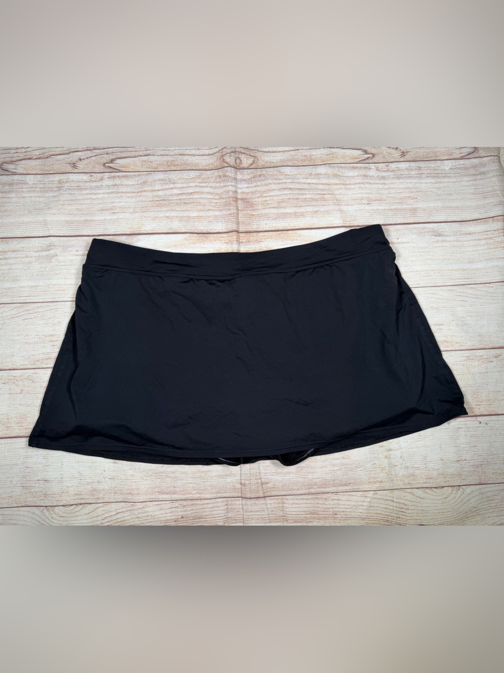 Lands' End Black Swim Skirt‎ Bikini Bottom